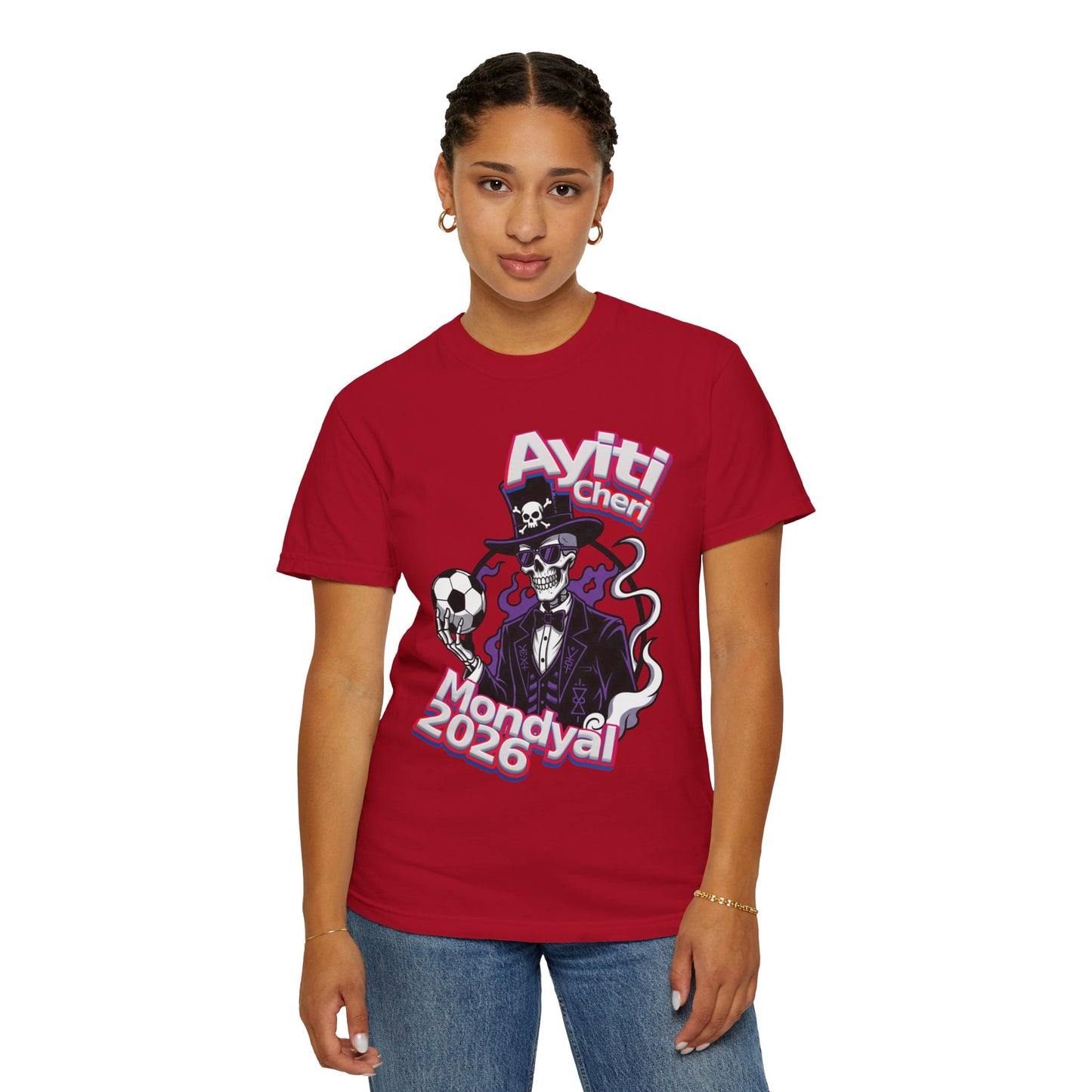 Vodou Soccer T-Shirt — 'Ayiti Cheri Mondyal 2026'