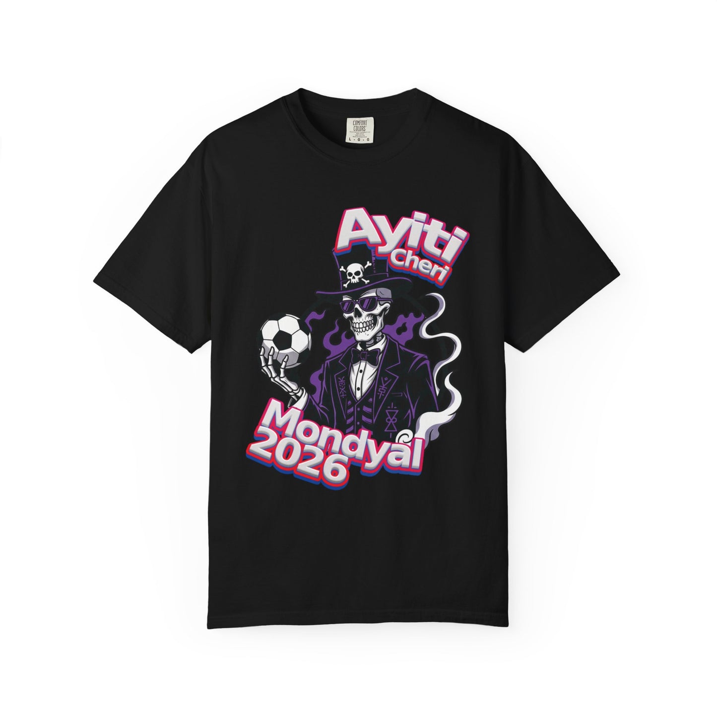 Vodou Soccer T-Shirt — 'Ayiti Cheri Mondyal 2026'