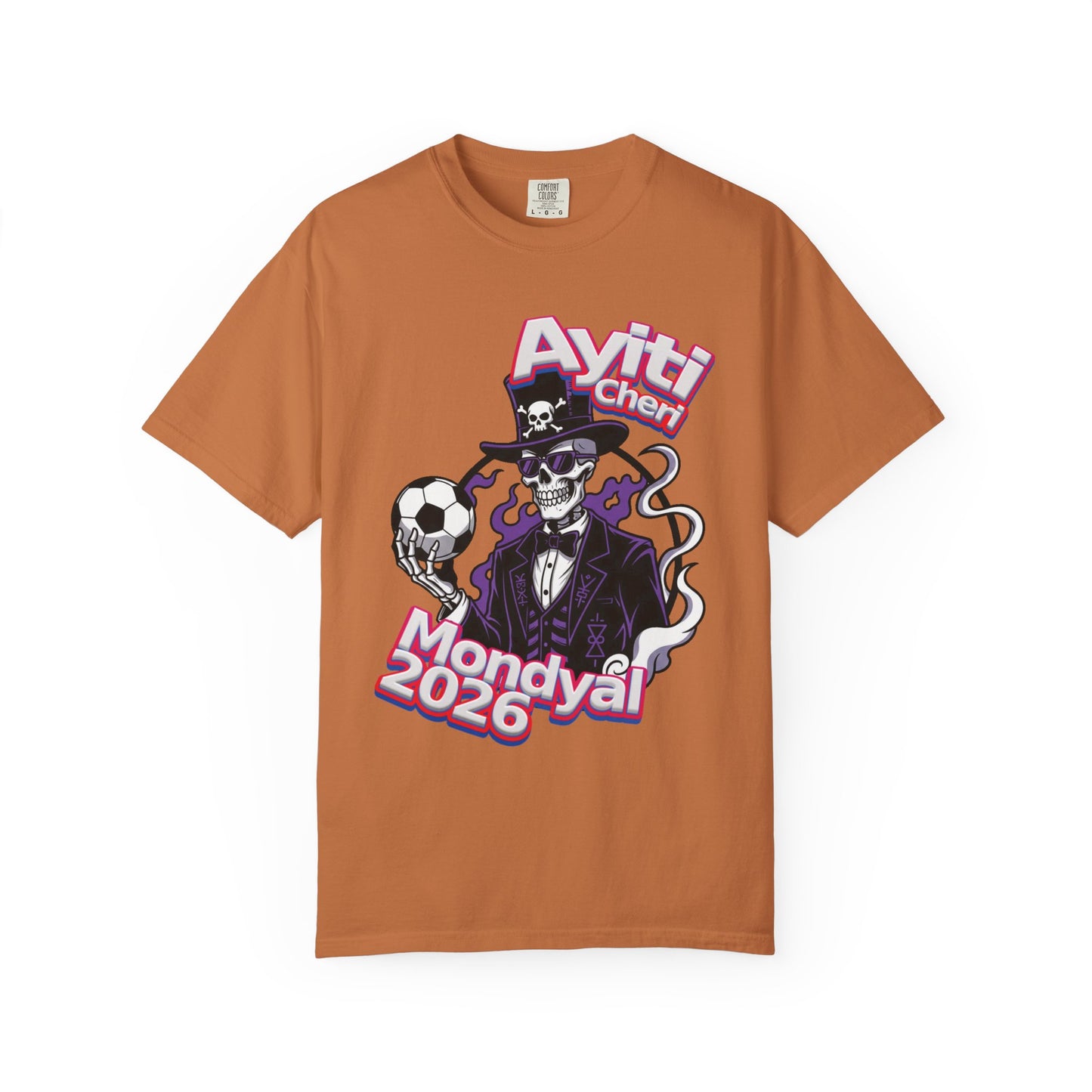 Vodou Soccer T-Shirt — 'Ayiti Cheri Mondyal 2026'