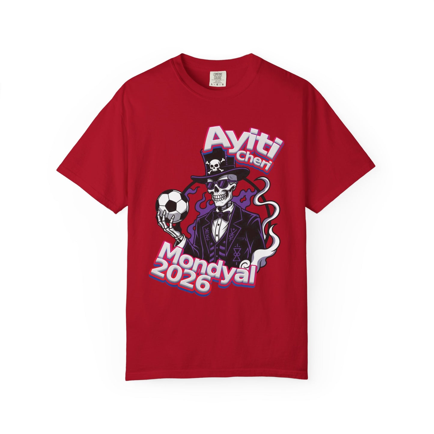 Vodou Soccer T-Shirt — 'Ayiti Cheri Mondyal 2026'