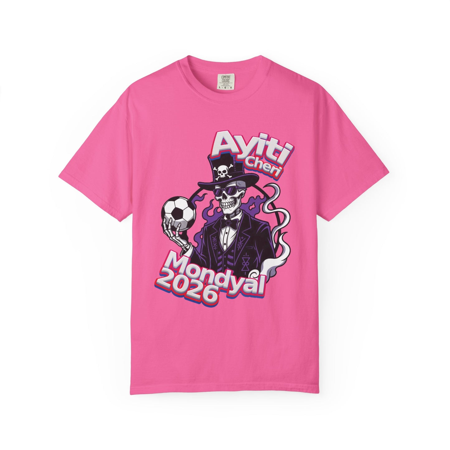 Vodou Soccer T-Shirt — 'Ayiti Cheri Mondyal 2026'